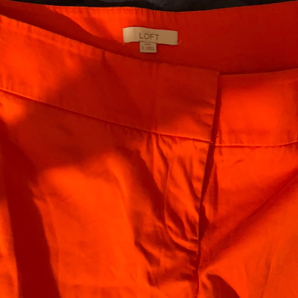 Loft Orange cropped pants